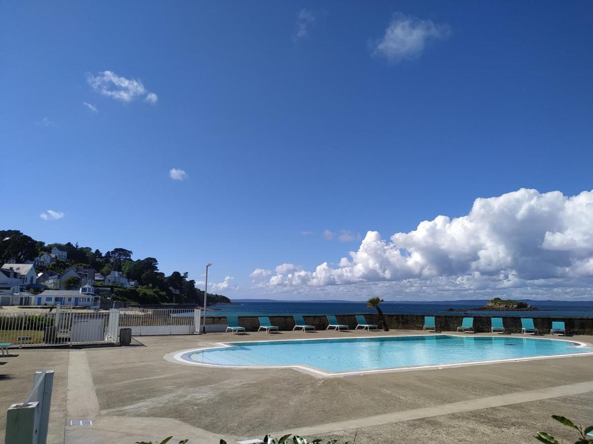 Très bel appartement vue mer avec piscine Douarnenez Esterno foto